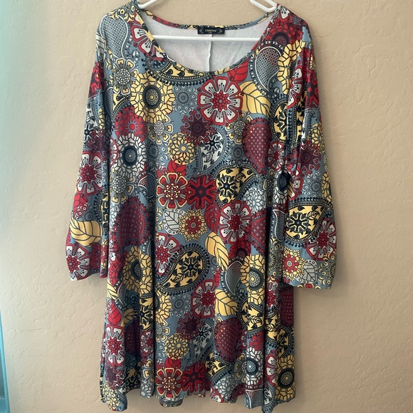 Women’s Colorful Tunic / Mini Dress - Picture 1 of 2